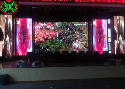 China High Quality P3.91 Indoor Led Screen Stage Event Rental Full Color Video Wall 7 Segments for sale