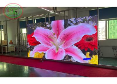 China SMD2121 Led Type Transparent LED Screen with IP43 Waterproof and 0.2KG/PC Module Weight for sale