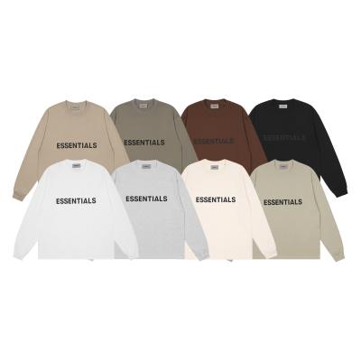 China Anti-Wrinkle Basics Fear Of God Rubberized Classic Abandoned Shoulders Basics Sweater Crewneck Hoodie SweatshirtHo for sale