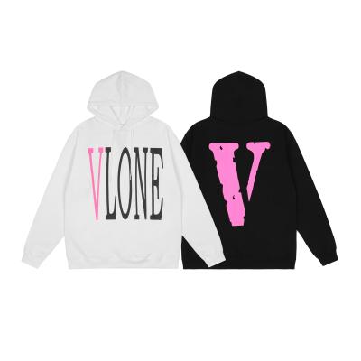 China 2021 new monogrammed hoodie Anti-wrinkle hoodie Vlones loose pink hoodie men's fall/winter cotton pattern sports for sale