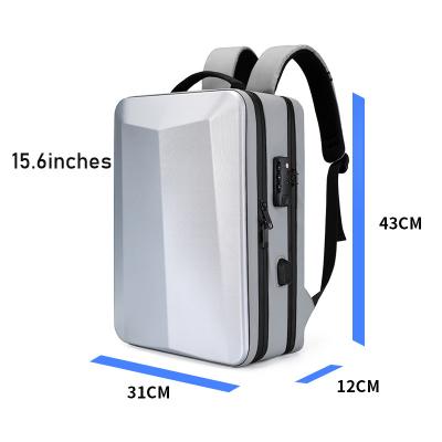 China With USB luxury unisex anti theft bagpack waterproof ABS backpack bag USB laptop backpacks for sale