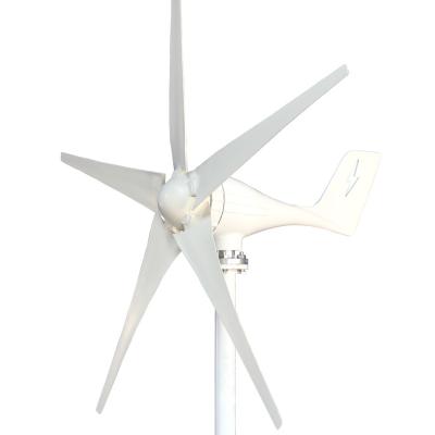 China Nylon Fiber 800W 12V 24V Small Home Renewable Energy Generators Wind Power Horizontal Wind Turbine for sale