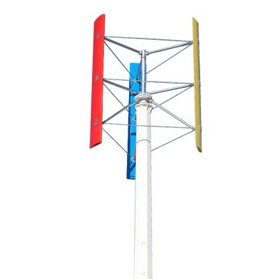 China Fiber Wind Generator 3000w 48V-220V Vertical Shaft Nylon Vertical Wind Generator for sale