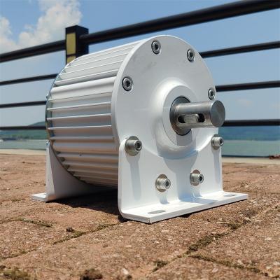 China steel carton 1KW with base for wind turbine and hydro generator 24V/48V/96V pmg generator of alternator for sale