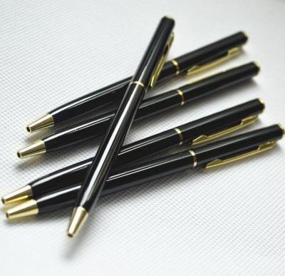 China office & Hot Tip Pen Logo Accepted Office Advertising Pen Slim Quality Giveaway Gifts Metal Pen Sale Business Metal 2021 School New for sale