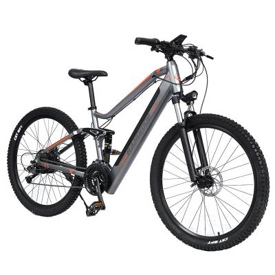 China 48V Aluminum Alloy Full Frame 500w750w14ah Shimano 27 27.5 Inch Electric Mountain Bikec Electric Bike Shock Absorption for sale