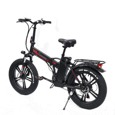 China New Obese 48V20-inch Aluminum Alloy Bicycles For Adults Mountain Bike Urban Leisure Electric Bicycle Folding for sale