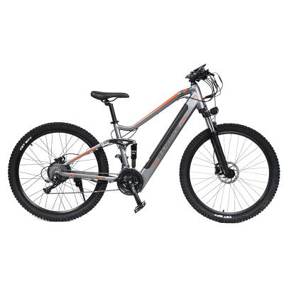 China Aluminum alloy 500W750W cheap full suspension bicycle48Vmountain electric bike tires 27.5 inch big city electric bike for sale