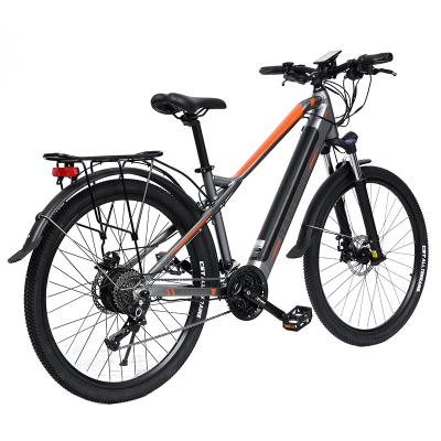 China 2022 New 27-Speed ​​Aluminum Alloy Bicycle 500W Electric Rear Wheel Motor Lithium Battery10.4AH27.5-inch Electric Bike Urban Recreational Electric Bike for sale