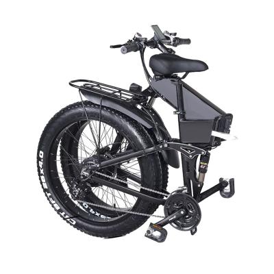 China 2022 New Aluminum Alloy Fat Tire Bike48V High Power Lithium Battery Folding20in Lithium Battery 750WElectric Leisure Electric Bicycle for sale