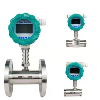 China Customized ANSI JIS DIN Flange Turbine Liquid Measuring 4-20Ma Flow Meter Output Water Alcohol Diesel Turbine Flow Meter for sale