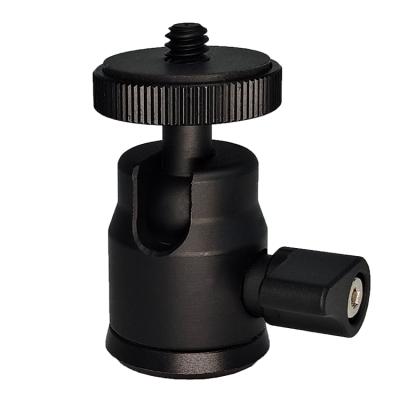 China Stabilize Adjust Camera Shooting Directions Chinese Manufacturer Mini Aluminum Ball Mount Adapter With Main Ball Mount For Monopod for sale