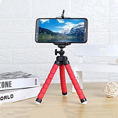 China PORTABLE Mobile Phone Holder Mini Flexible Sponge Octopus Tripod Flexible Tripods Bracket For iPhone/Samsung Huawei Cell Phone for sale