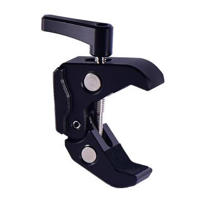 China Durable Rotary Crab Claw Clamp Mount Holder Clamps Clip Bracket for Camera Tripod Monopod Desk Wall Panel Holder Clip for sale