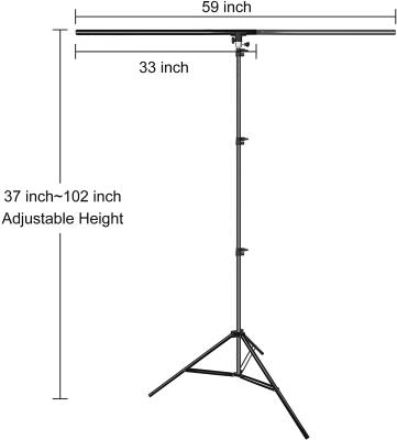 China Durable Portable T-Shape Backdrop Stand Up 2*2m Light Weight Single Backdrop Rack for sale