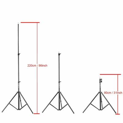 China 2.1 200cm 3 Meters Portable Flexible Tripods Light Photography Professional Black Camera Stand Aluminum Tripod Stand for sale