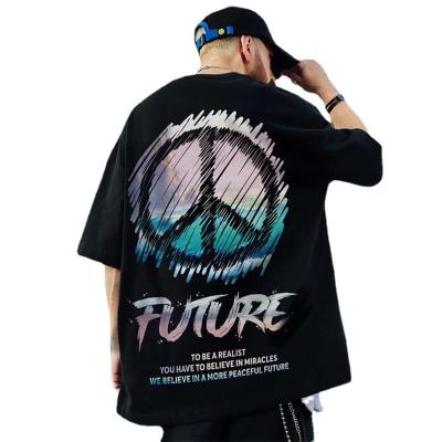 China Anti-Wrinkle High Street Summer Printing Back Loose Custom Made High Quality Mens T Shirts For Men 2021 Stylish for sale