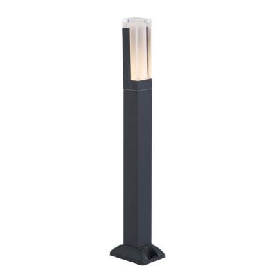 China LANDSCAPE Square LED Bollard Light Solar Powered Led Lawn Garden Landscape Light Modern Light for sale