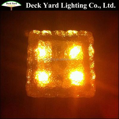 China Outdoor Led Solar Garden Stone Brick Lights Ice Brick Lights for sale