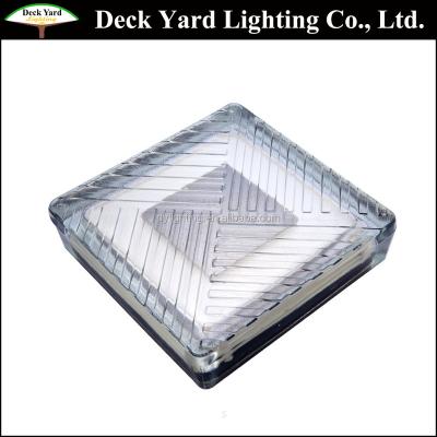 China Garden 200*200mm Led Underground Brick Lightings Stepping Paver Solar Lights Garden for sale