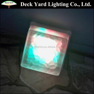 China Garden Decor Square Sidewalk Lights Solar Led Sidewalk Light LED Brick Ice Lamps Brick Paver for sale