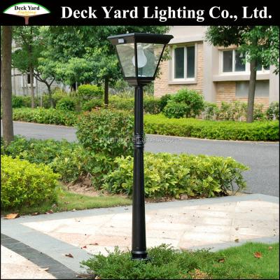 China Pir Sensor Led Garden Lights Outdoor Solar Yard Pole Light With Sensor for sale