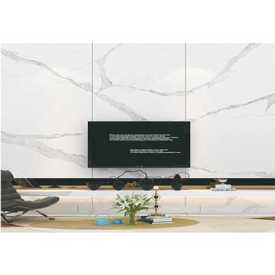 China Fullbody china Foshan factory large format white volakas rock beam background tile for sale