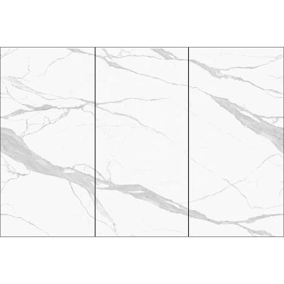 China Glossy Fullbody Porcelain Carrara Marble Large Size TV Background Wall Tile for sale