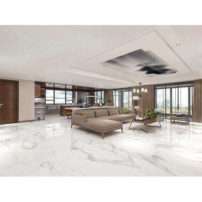 China Fullbody china price best quality snow floor tile cheap white marble porcelain glazed slab polished tile for sale