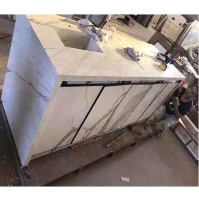 China Polished Or Matte Top Customized Easy To Clean / Dirt-resistant Porcelain Kitchen Countertop Marble Tile for sale