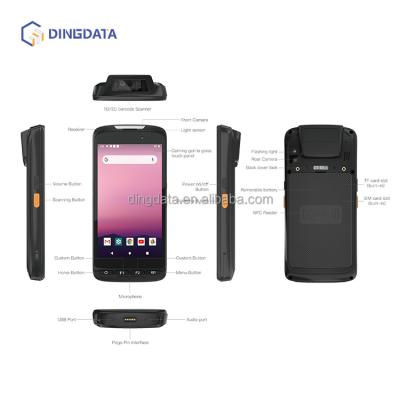 China Handheld Terminal PDA 5 Inch Handheld PDA Android 11 Rugged OS GMS Passed Handheld PDA QR Barcode Scanner 2D Mobile Data Terminal for sale