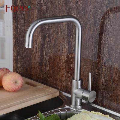 China Electric Faucets Fyeer Handle Stainless Steel UPC Single Lever Kitchen Faucet for sale