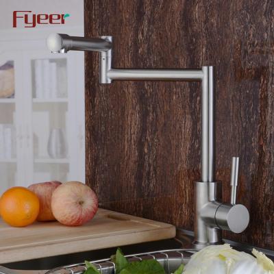 China Electric Faucets Fyeer Standard Heavy Duty Flexible Stainless Steel Kitchen Faucet for sale