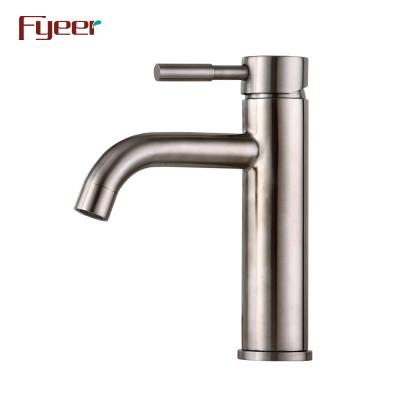 China Metered Faucets Fyeer 304 Stainless Steel Basin Faucet for sale