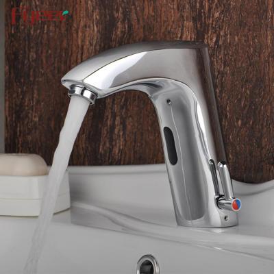 China Factory Electric Hot Selling Fyeer Faucets Single Handle Touchless Water Saving DC Power Solid Brass Automatic Sensor Faucet for sale