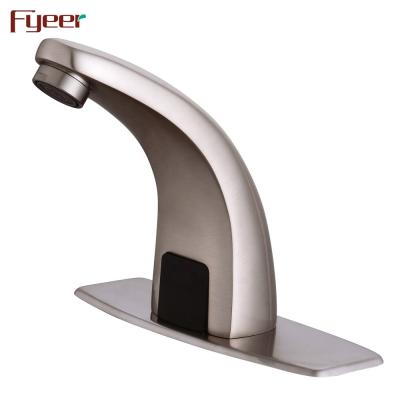 China Electric Faucets Fyeer Basin Faucet Cold Sensor Brass Faucets Alone for sale