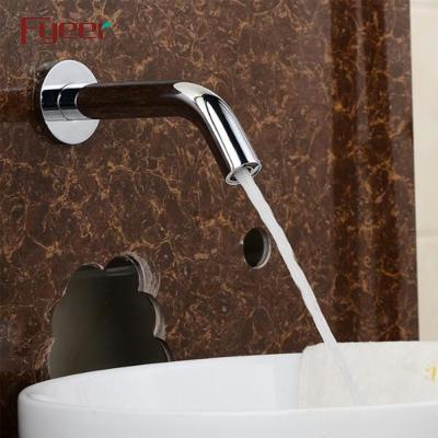 China Electric Faucets Fyeer Battery Power Wall Mounted Automatic Cold Water Sensor Faucet for sale