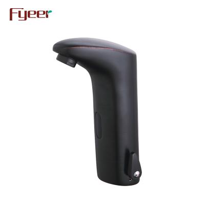 China Fyeer Faucets New Electric Single Handle Black Automatic Sensor Tap Water Mixer Tap for sale