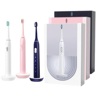 China Sonic Electric Toothbrush Rotating Portable Smart Battery Operated Nano Ultrasonic Toothbrush Automatic Clean Toothbrush for sale