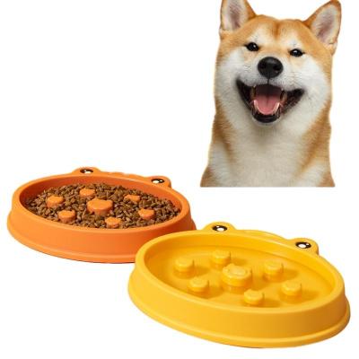 China Non-automatic ONE PET Wholesale Anti Choking Food Bowl Durable Non-toxic Anti Slip Prevent Bloating Pet Cat Dog Slow Feeder Bowl for sale