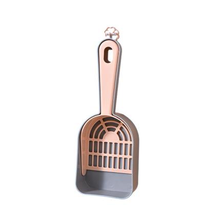 China Convenient High Quality Durable Comfortable Handle Multipurpose Vertical Cleaning Cat Litter Plastic Cat Litter Shovel for sale