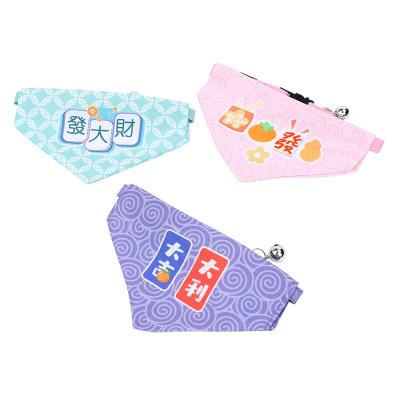 China Sweet Pet Dog Cat Puppy Kerchief Pet Dog Accessories Scarf Dog Saliva Towel Pet Neckerchief for sale