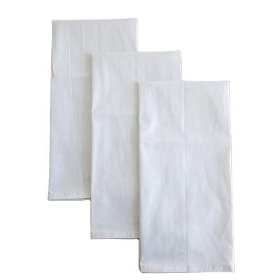 China Plain 100% Pure White Cotton Flourbag Tea Towels Towel Custom Size for sale