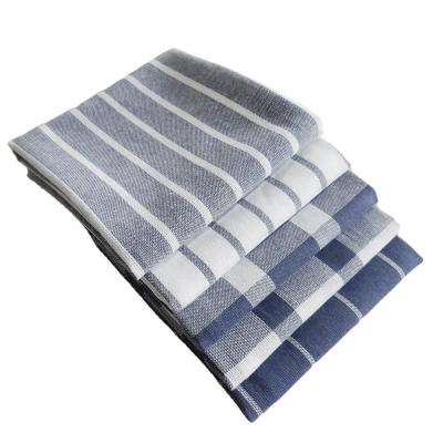 China Comfortable Wholesale Pure Cotton 100% Yarn Dyed Weave Tea Towel Kitchen Dish Towel For Home for sale