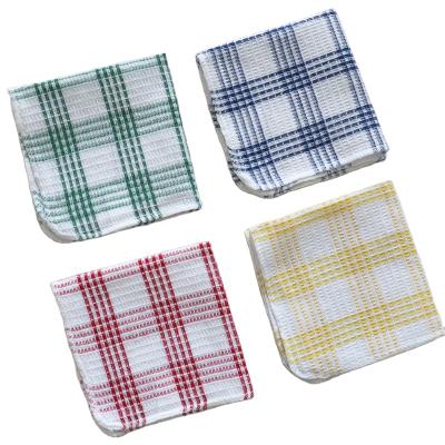 China Sustainable Highly Absorbent Cotton Waffle Dish Cloth Machine Washable for sale