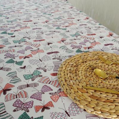 China Waterproof 100% Cotton Fabric Tablecloth For Party Wedding Decoration Family Home Gatherings for sale