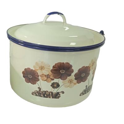 China Hot Selling High Quality Enamel Pot Kitchen Set Viable 3 Pcs for sale