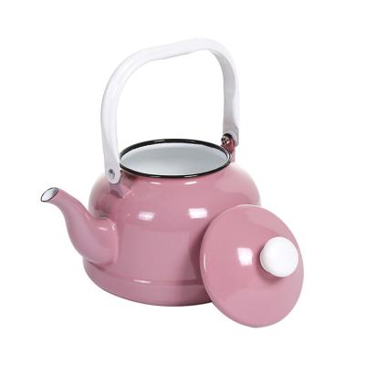 China Latest Product Enamel Durable Cast Iron Kettle Waterproof Teapot Kettle For Home for sale