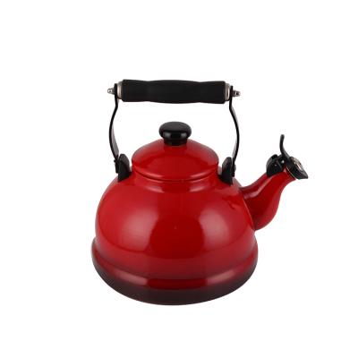 China New Design Cast Iron Enamel Teapot Warmer Sustainable Water Kettle Whistling Kettle With Great Price for sale