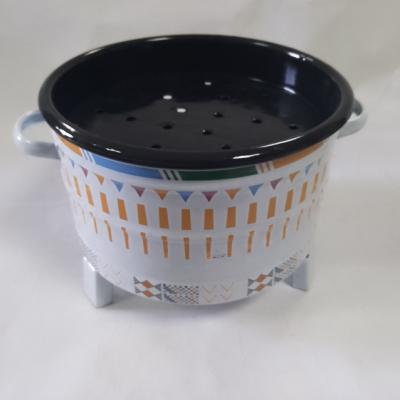 China Factory direct sales viable high quality vintage copy enamel hot pot cast iron kitchen home enamel hot pot for sale